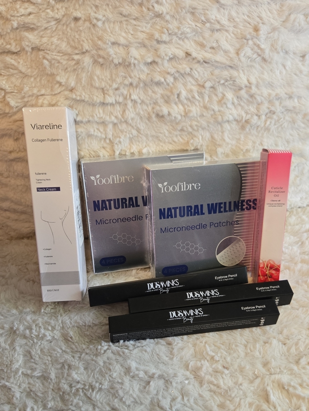 Natural Wellness Microneedle Patches – Silver (Pack of 2) Nail Oil 3 Eyebrow Set